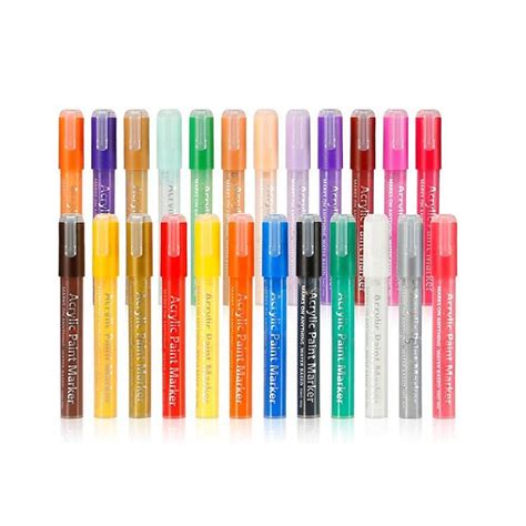 Acrylic Paint Pens Paint Markers for Rock Painting, Canvas, Wood, Glass ...