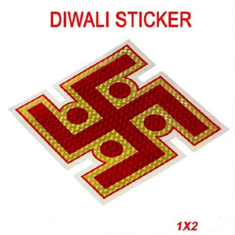 Diwali Sticker Swastik Pcs Pack