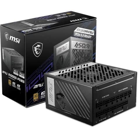 Fuente De Poder 1000W MSI MPG A1000G PCI5 Full Modular 80 PLUS GOLD