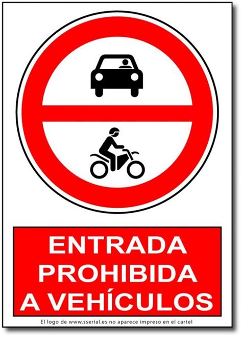 Cartel en vinilo adhesivo Entrada prohibida a vehículos