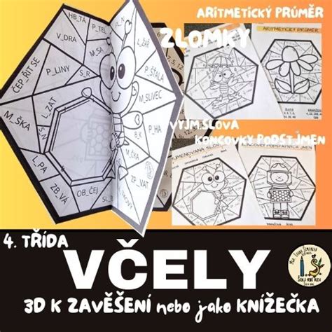 Materiál 3D VČELY PROCVIČOVÁNÍ ČJ M