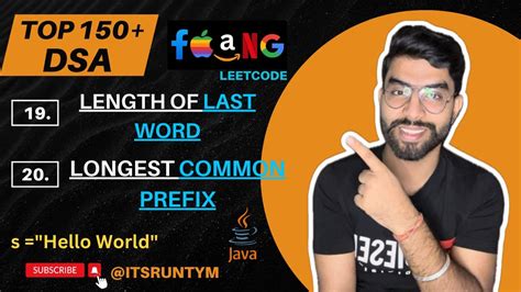 Length Of Last Word Longest Common Prefix String Top