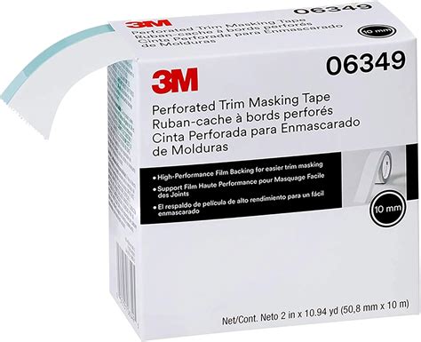 3m Perforated Trim Masking Tape 06349 10 Mm Hard Band 508 Mm X 10 M