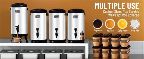 Amazon Wantjoin Pack Insulated Beverage Dispenser Cup Hot Cold Water Urn For Catering