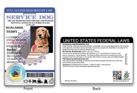 HoloSeal Service Dog ID Card | Free Access To Animal Registry