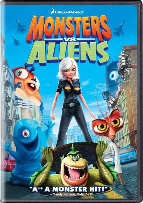 Monsters Vs Aliens Dvd Pre Owned Animated Movies Monsters Vs