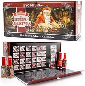 Amazon Hot Sauce Gift Set Advent Calendar The 25 Sauces Of Christmas Countdown To