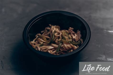Лапша удон с курицей