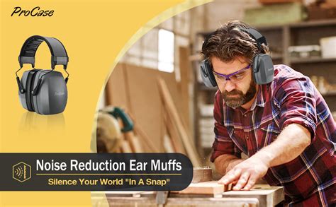 Procase Noise Reduction Safety Ear Muffs Nrr 35db Noise Concelling Ear