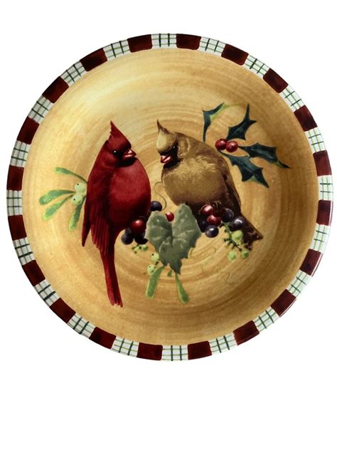 LENOX Winter Greetings Everyday Cardinal Salad Plate Etsy