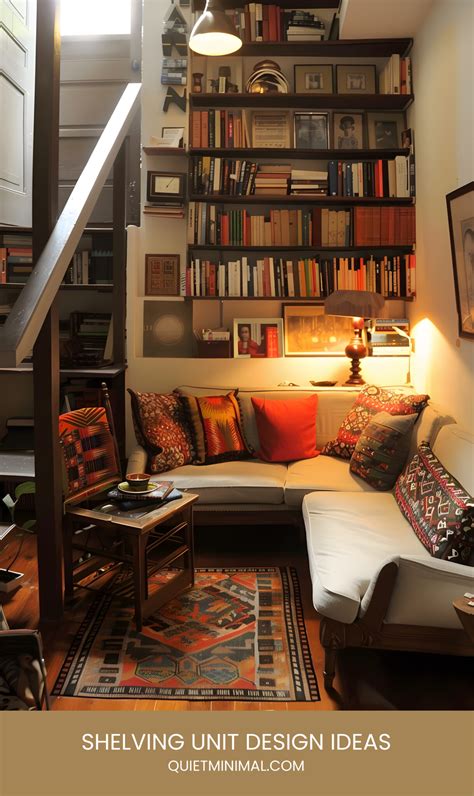 Modernize Your Home Library: Sleek Shelving Unit Designs - Quiet Minimal