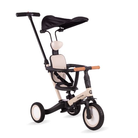 Rowerek wielofunkcyjny MIKE PRO 6w1 z barierką i daszkiem pretty NUDE MOOVKEE