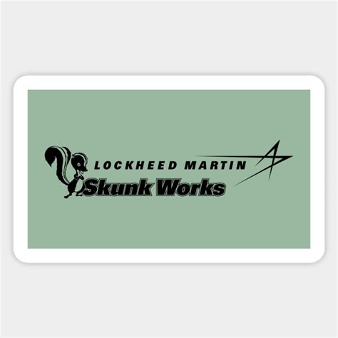 Lockheed Martin Skunk Works Logo Black Skunk Works Sticker