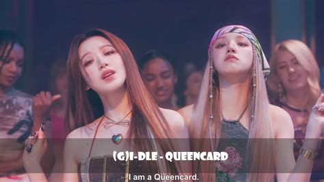 Gi Dle Queencard Lyrics Line Distribution Youtube