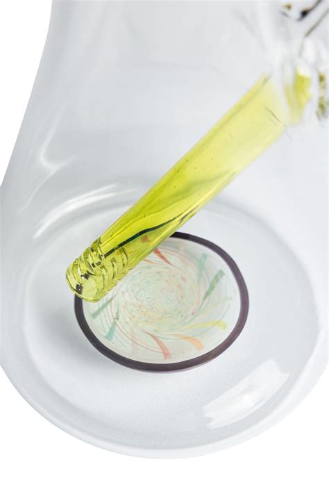 Phatt Ass Glass Cm Custom Beaker Transparent Light Yellow Mull Up Smoke Shop