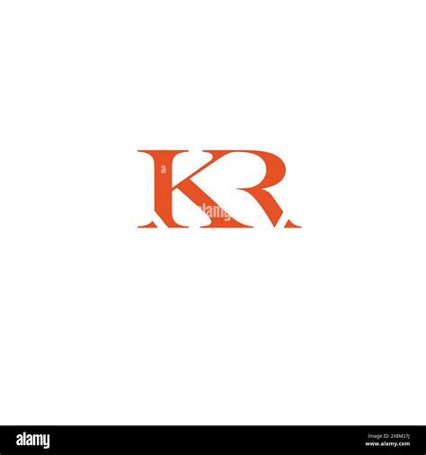 KR Letter Monogram Brand Logo Design Stock Vector Image Art Alamy