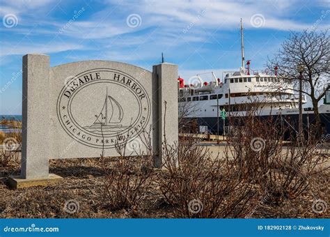 Dusable Harbor In Chicago Park District Editorial Stock Photo Image