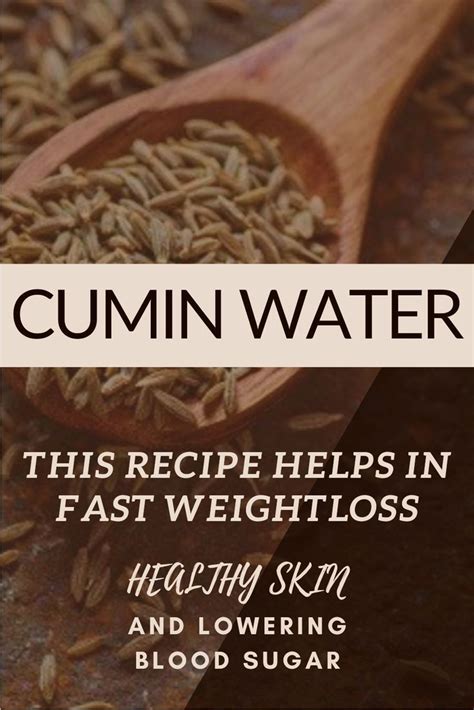 Weight Loss Cumin Water Drink Artofit