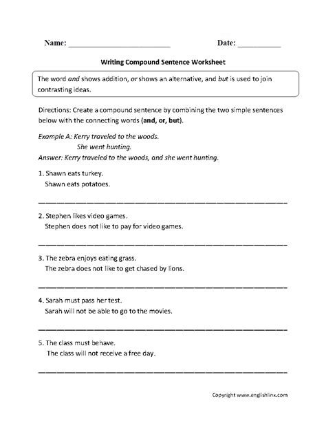 Free Printable Sentence Diagramming Worksheets - Free Printable