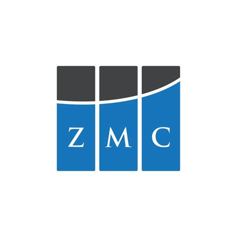 Zmc Letter Logo Design On White Background Zmc Creative Initials