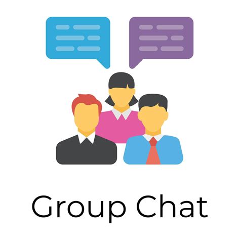 Trendy Group Chat 14635438 Vector Art at Vecteezy