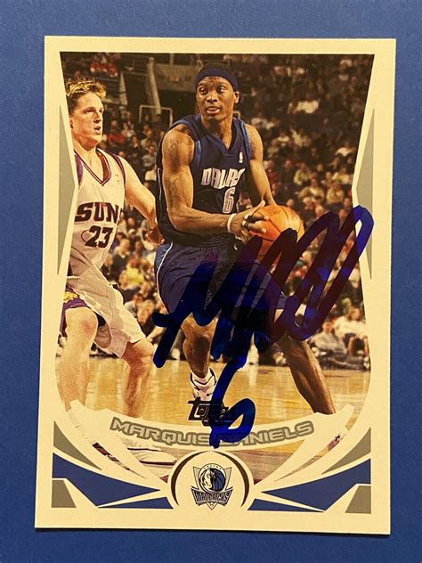 Marquis Daniels Signed Topps Dallas Mavs Auburn Tiger