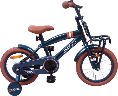 Amigo Cool Kinderfiets Inch Jongens Blauw Bol