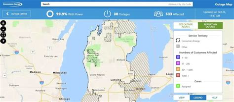 DTE Energy Outage Map CMS Energy Outage Map