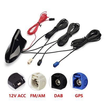 Dab Dab Fakra Adapter Am Fm Gps Autoradio Signal Amplifier Kfz Shark