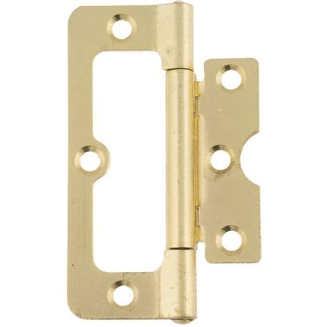 Eclipse Steel Radius Corner Fixed Pin Hurlinge Hinge 75mm Electro