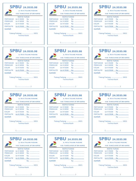 Nota Spbu Pdf