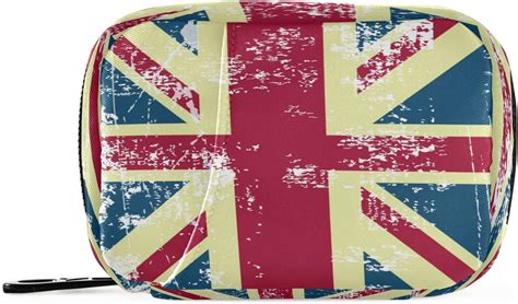 Uk British Flag Union Jack Flag Uk Patriotic Pill Box Day Pill Case