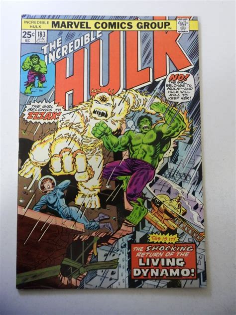 The Incredible Hulk 183 1975 VF Condition MVS Intact Comic Books