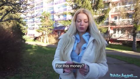 Public Agent MILF From Germany Sucks A Big Fat Cock Outside Before