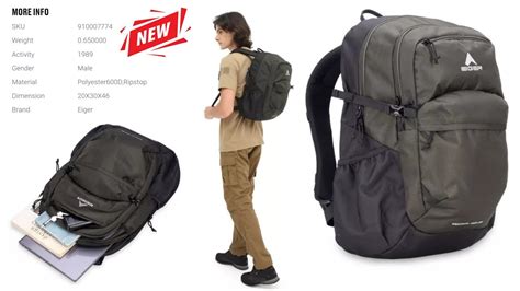 NEW EIGER MACACA DIGI 25L LAPTOP BACKPACK SKU 910007774 TAS