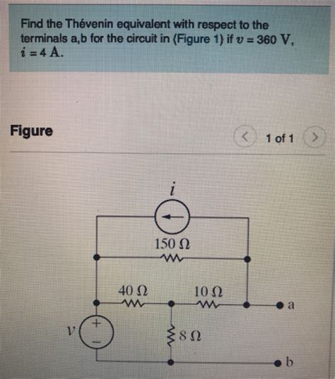 Solved Find the Thévenin equivalent with respect to the Chegg