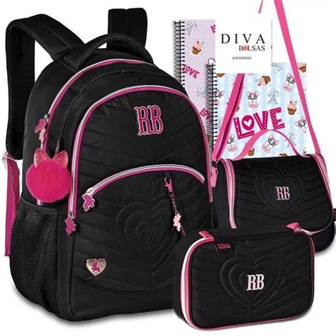 Diva Bolsas On Instagram Kit Mochila Rb Escolar Feminina Colorida Com Lancheira E Estojo