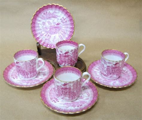 Reserved For D Pink Willow Copeland Spode England Demitasse Etsy