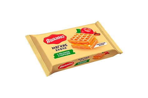 Вафли мягкие с яблоком и корицей «Яшкино», 40 г - купить по цене ...