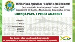 Licença de Pesca Amadora Portal Pesca Amadora Esportiva