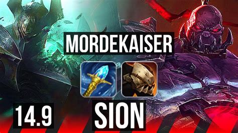 Mordekaiser Vs Sion Top Winrate Legendary Kr Diamond