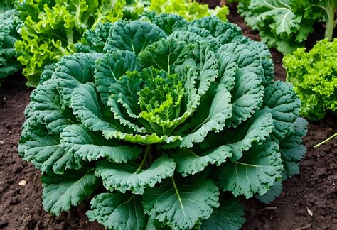 Kale Cabbage Head Vegetable Harvest Free Stock Photo Public Domain