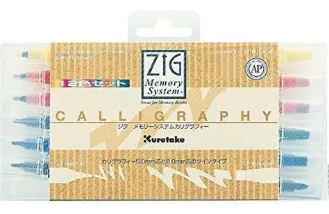 Caneta Caligrafia Art Stica Zig Kuretake Cores Frete Gr Tis