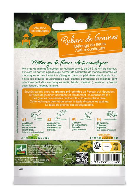 Melange De Fleurs Anti Moustiques Le Paysan Semences Et