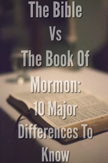 The Bible Vs The Book Of Mormon 10 Major Differences To Know