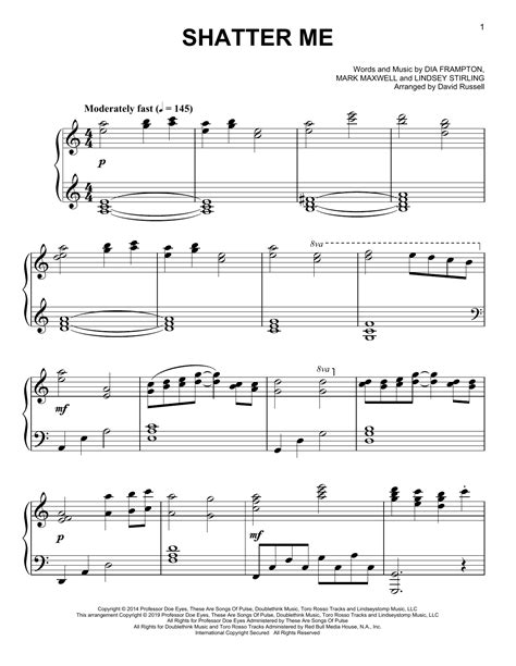 Lindsey Stirling Shatter Me Sheet Music Notes Chords Sheet Music