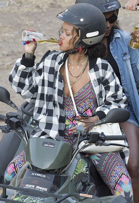 Rihanna Gets Drunk And High While Driving Bike Endangering Others