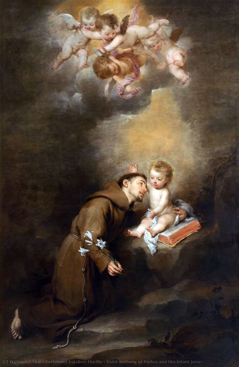 Reproductions D art Saint Antoine de Padoue et l Enfant Jésus de