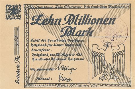 Deutschland Deutsches Reich Millionen Mark Notgeld