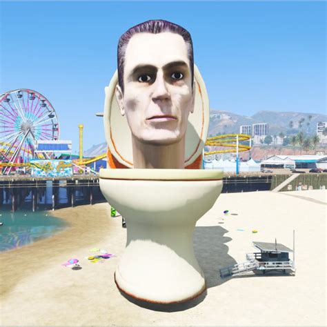 Gta 5 Mod Giant Skibidi Toilet G Man Bigger